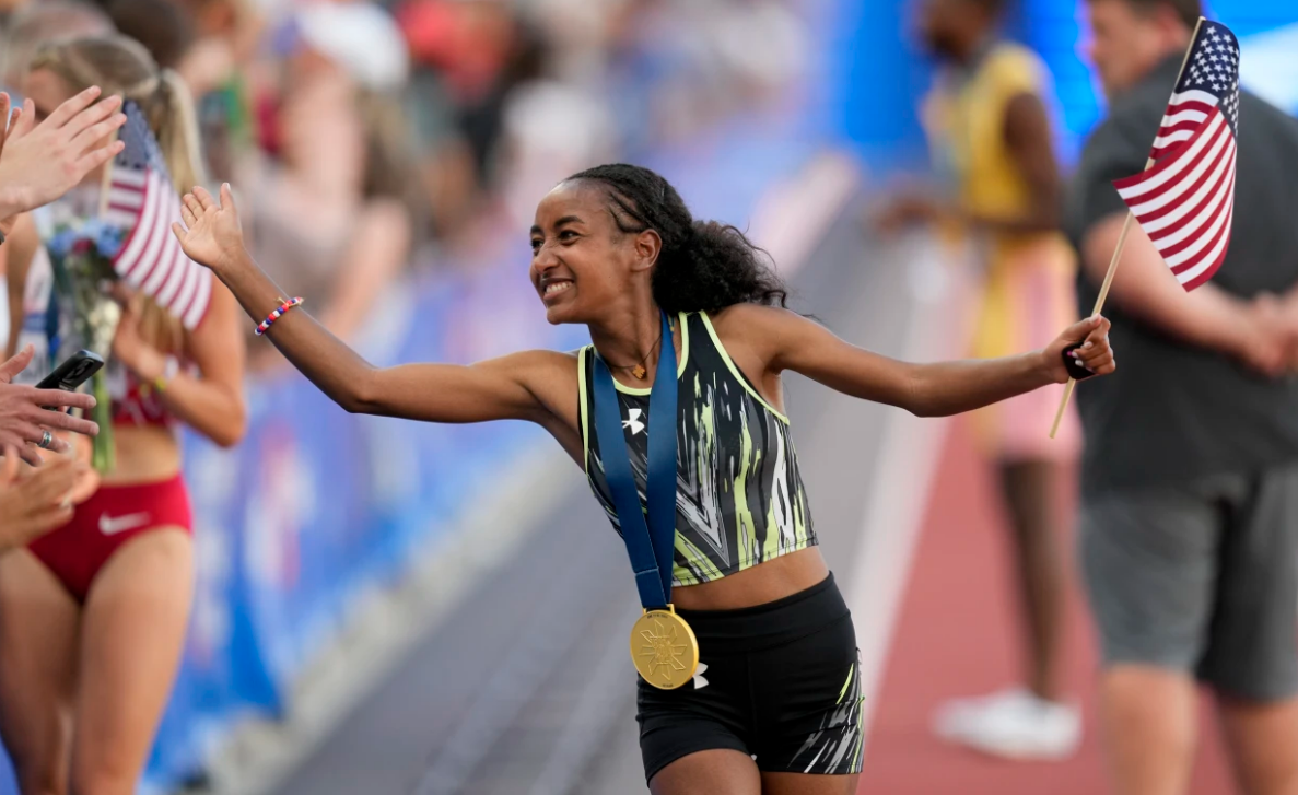American runner Weini Kelati's Olympic journey from Eritrea to Paris is a childhood dream in the making