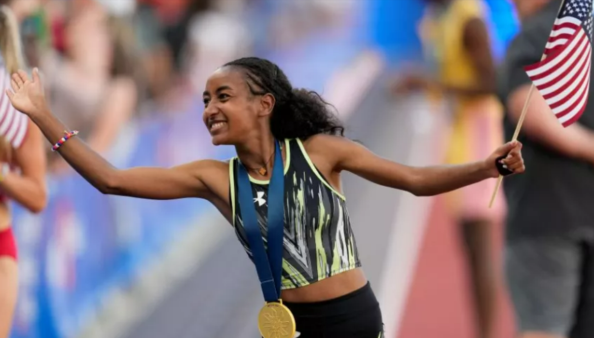 US distance runner in Paris honours family after fleeing Eritrea as a teen